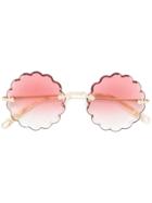 Chloé Eyewear Rosie Flower Shaped Sunglasses - Multicolour
