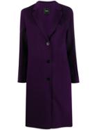Theory Long Double-faced Coat - Purple