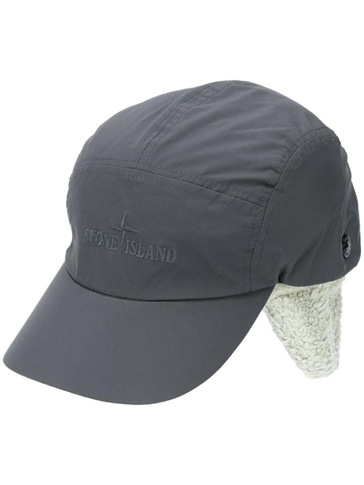 Stone Island Two-layer Baseball Cap - Grey