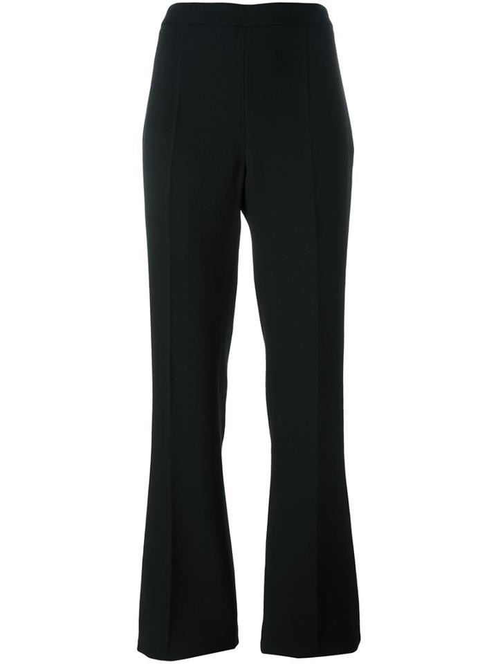 Giambattista Valli Flared Trousers, Women's, Size: 44, Black, Cotton/viscose/polyamide