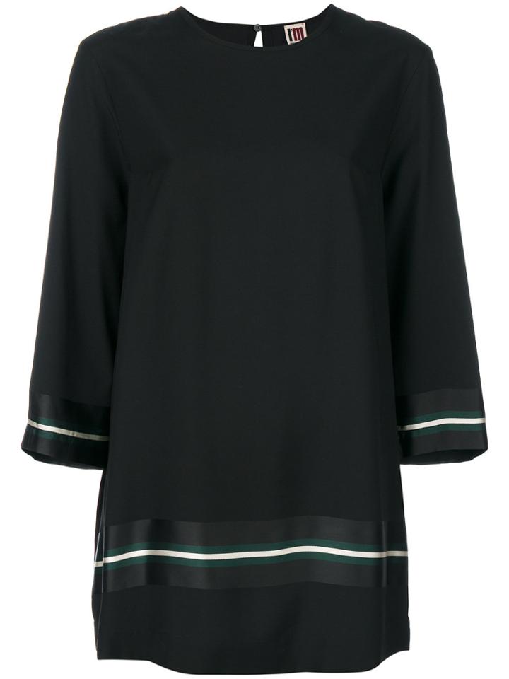 Redemption Ruffled Front Blouse - Black
