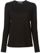 Alexander Wang Long Sleeve T-shirt, Women's, Size: Small, Black, Cotton