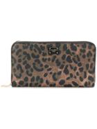 Dolce & Gabbana Leopard Print Wallet - Brown