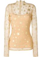 Manish Arora Star Print Sheer Blouse