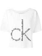 Calvin Klein Jeans Logo Print T-shirt, Women's, Size: Small, White, Cotton/spandex/elastane