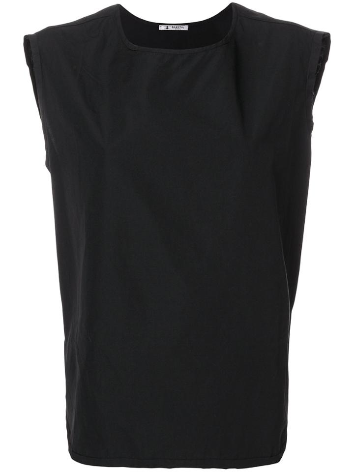 Barena Loose Fit Tank Top - Black
