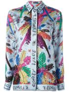 Emilio Pucci Leafs Print Shirt, Women's, Size: 40, Silk