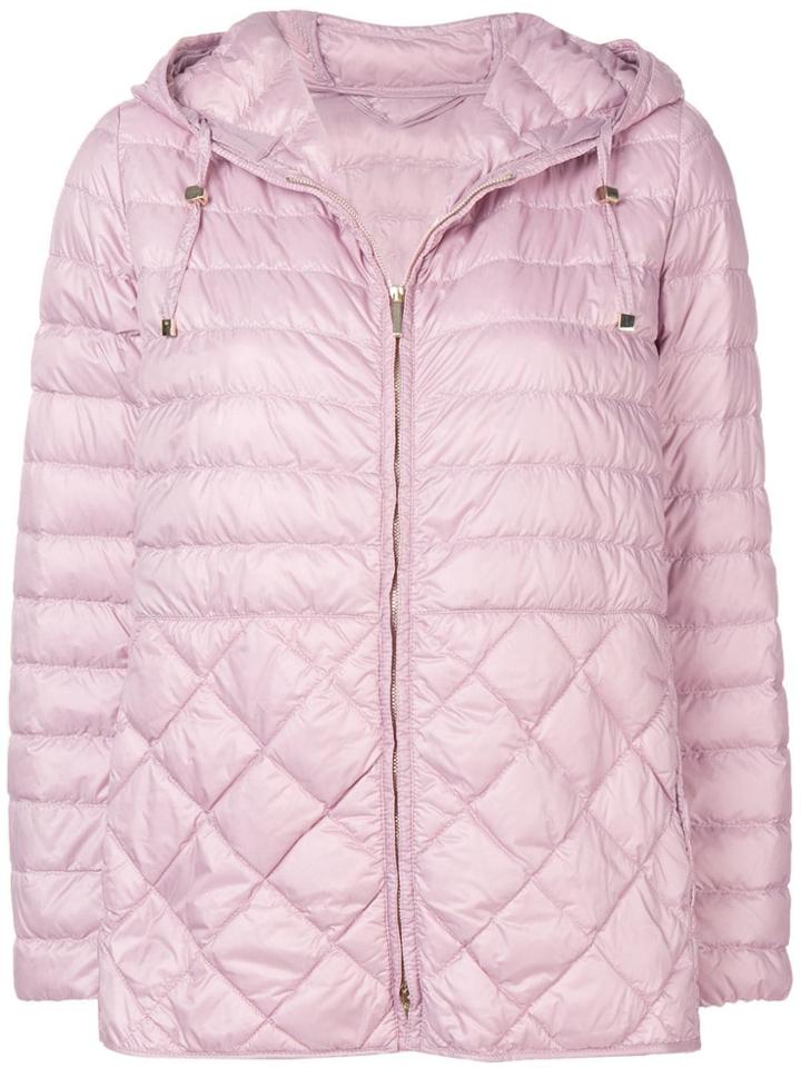's Max Mara Quilted Hood Jacket - Pink