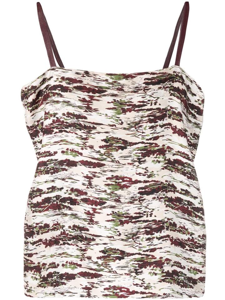 Victoria Beckham Camouflage-print Cami Top - Neutrals