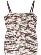 Victoria Beckham Camouflage-print Cami Top - Neutrals