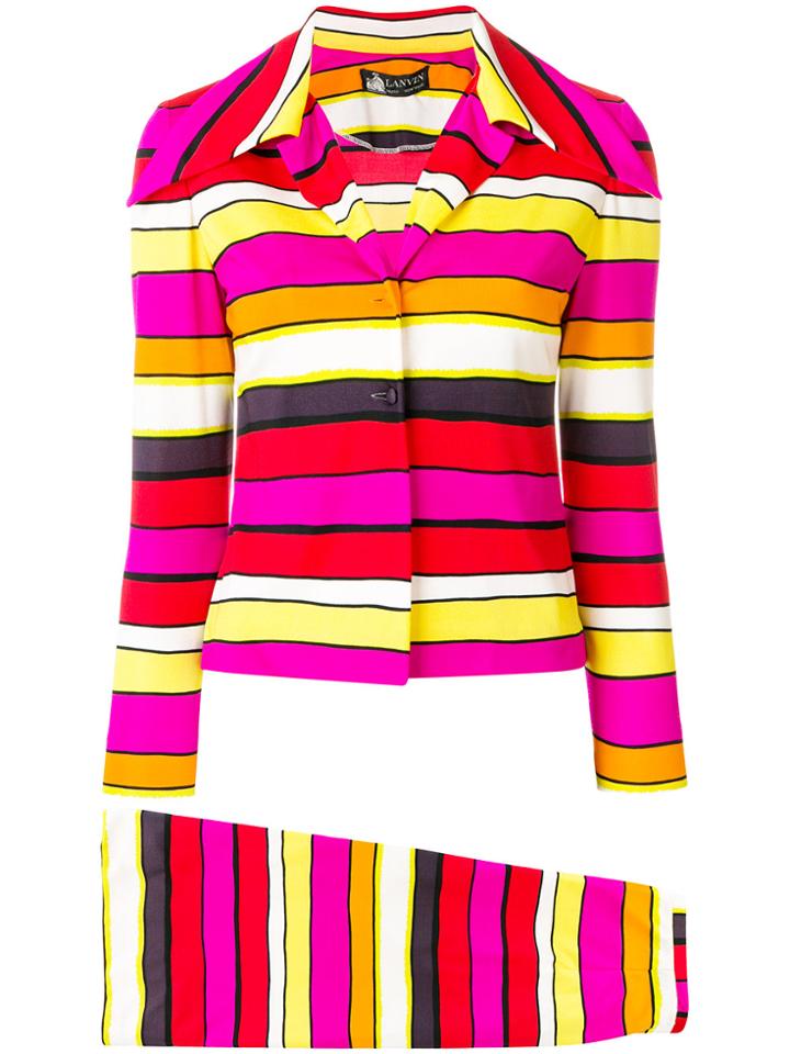 William Vintage Striped Two-piece Suit - Multicolour