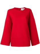 Ports 1961 Open Back Blouse - Red