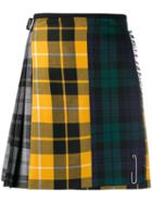 Le Kilt Short Checked Skirt - Yellow