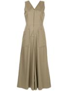 Astraet Pocket Palazzo Style Jumpsuit - Green