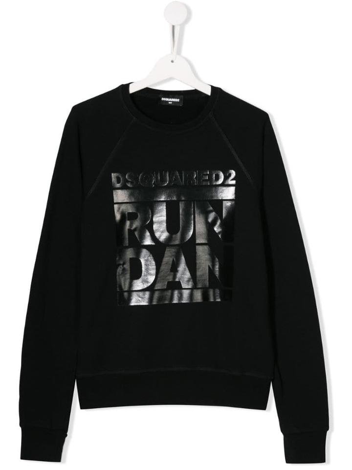 Dsquared2 Kids Teen 'run Dan' T-shirt - Black