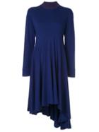 Issey Miyake Vintage Longsleeved Asymmetric Dress - Blue