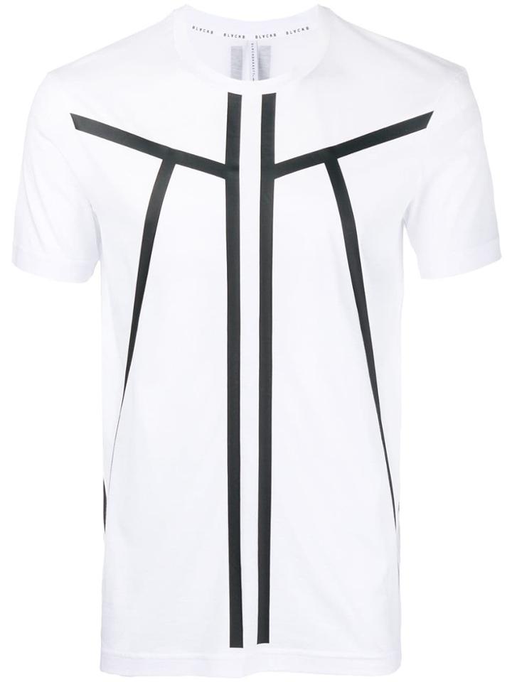 Blackbarrett Tape Line S/s Crew T-shirt - White