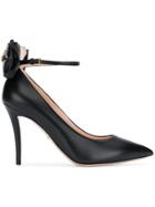 Gucci Leather Pump With Bow - Black