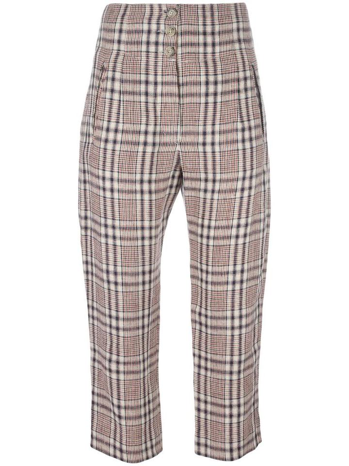 Isabel Marant Étoile Jaz Trousers, Women's, Size: 36, Brown, Linen/flax/cotton