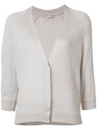 Brunello Cucinelli Sequin Embellished Cardigan, Women's, Size: Xs, Nude/neutrals, Linen/flax/silk