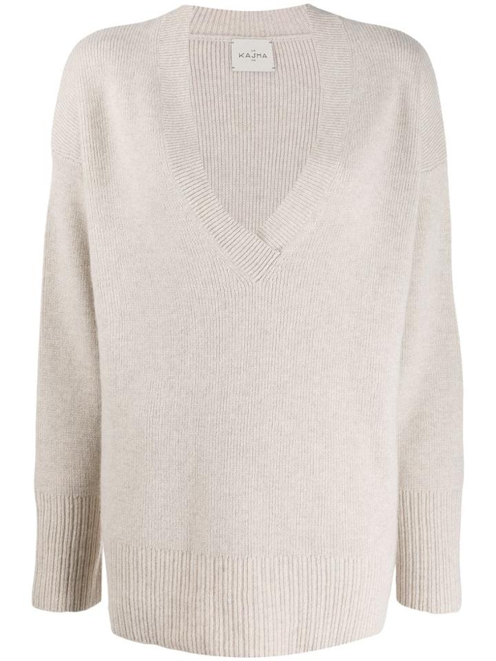 Le Kasha Faro V-neck Jumper - Brown