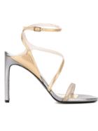 Stuart Weitzman Sultry Sandals, Women's, Size: 38, Grey, Calf Leather/leather