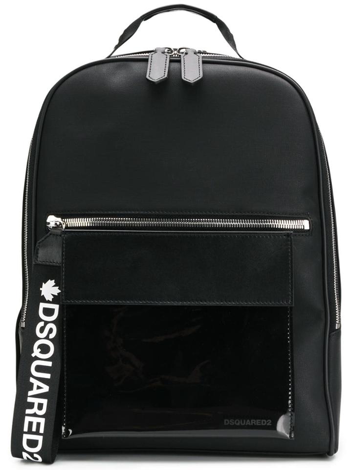 Dsquared2 Logo Strap Backpack - Black