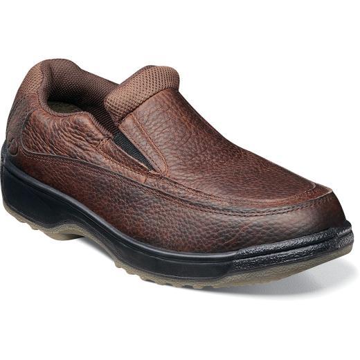Florsheim Lucky Mens Leather Moc Toe Slip On Safety Shoe