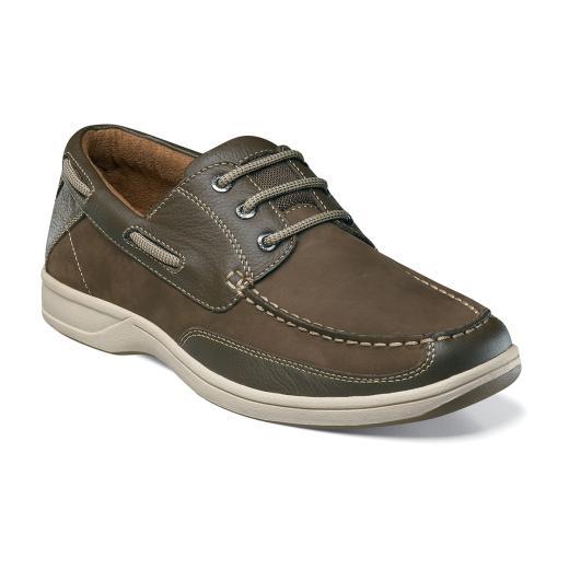 Lakeside Florsheim Men's Lakeside Moc Toe Numbuck And Leather Casual Oxford