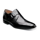 Sabato Florsheim Men's Sabato Wingtip Leather Dress Monk Strap