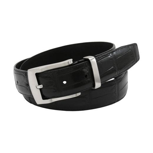 Archibald Florsheim Italian Croc Print Leather Belt 1550