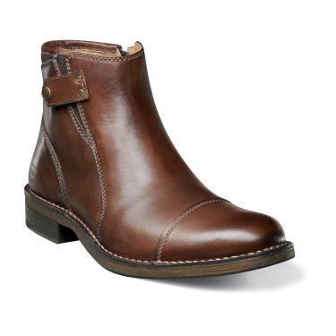 Cobblestone Cap Florsheim Cobblestone Cap 15060 Mens Distressed Leather Side Snap Boot