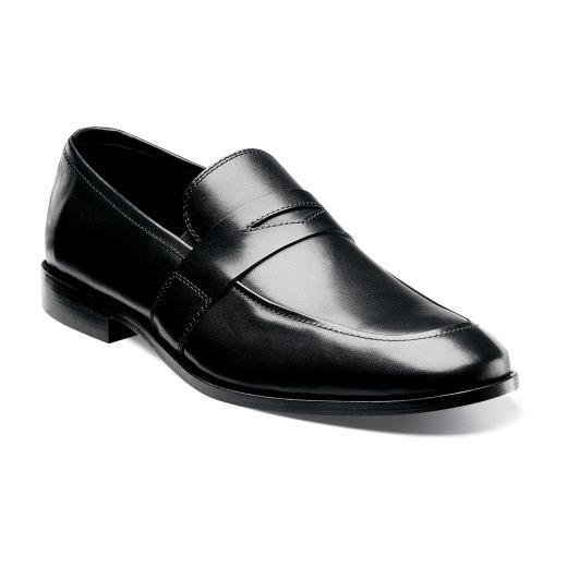 Jet Florsheim Men's Jet Moc Toe Leather Dress Penny Loafer