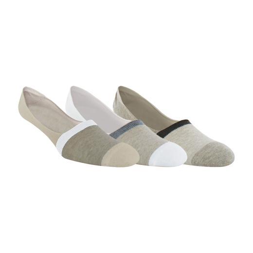 Florsheim 3-pack Prep Stripe No Show Socks