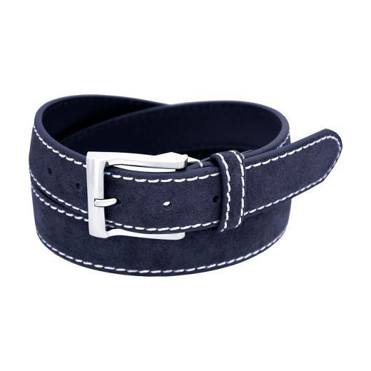 Clark Florsheim Suded Belt Blue