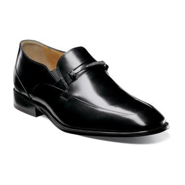 Freelance Bit Florsheim Freelance Bit Slip On 11370 Calfskin Upper And Sheepskin Linings Gunmetal Bit Leather Sole Notched Heel