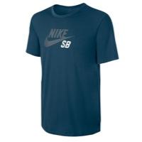 Nike Sb Dri-fit Icon Logo T-shirt - Mens - Dark Obsidian/dusty Cactus/white