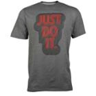 Nike Graphic T-shirt - Mens - Charcoal Heather/black/red