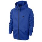 Nike Aw77 Tech Full Zip Fleece - Mens - Game Royal/game Royal/black/black