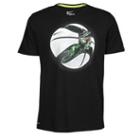 Nike Robot Ball T-shirt - Mens - Black/total Orange/cyber