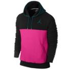 Jordan Flight Classic Hoodie - Mens - Black/fusion Pink/tropical Teal