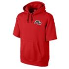 Nike Air Pivot Short Sleeve Hoodie - Mens - University Red/black