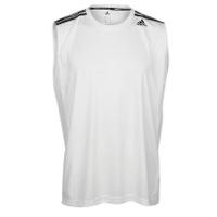 Adidas All World Sleeveless T-shirt - Mens - White/black