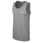 Nike Sb Dri-fit Cotton Skyline Tank - Mens - Dk Grey Heather/white