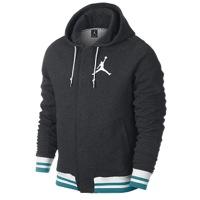 Jordan Varsity Hoodie - Mens - Black Heather/white