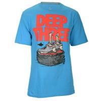 Jordan Retro 3 Cement Shoes T-shirt - Mens - Vivid Blue/infrared 23