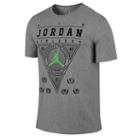 Jordan Numbers Dont Lie T-shirt - Mens - Dark Grey Heather/light Green Spark