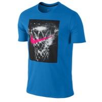 Nike Galaxy Net T-shirt - Mens - Light Blue Lacquer/pink Power/black