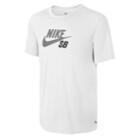 Nike Sb Dri-fit Icon Logo T-shirt - Mens - White/white/cool Grey