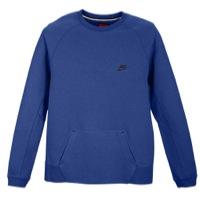 Nike Tech Fleece Crew - Mens - Deep Royal Heather/game Royal/black